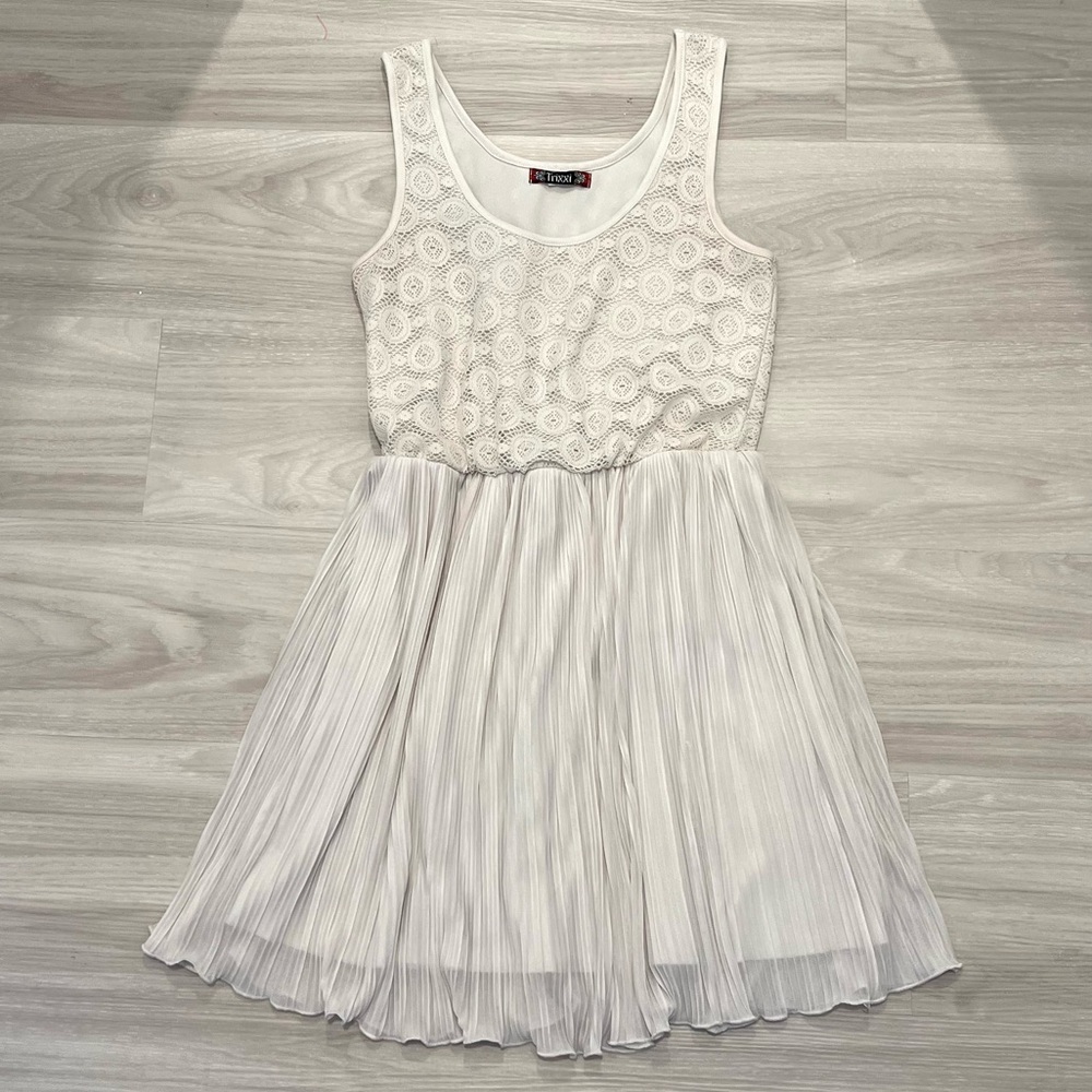 A-line Twirly Sundress with Crochet Top - Size medium